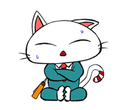 HIRA NEKO (General employee cat) sticker #11722029