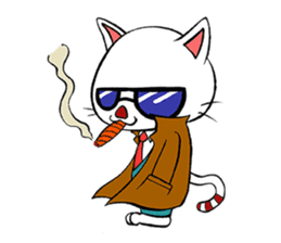 HIRA NEKO (General employee cat) sticker #11722030