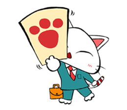 HIRA NEKO (General employee cat) sticker #11722033