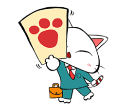 HIRA NEKO (General employee cat) sticker #11722033