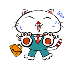 HIRA NEKO (General employee cat) sticker #11722037