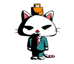 HIRA NEKO (General employee cat) sticker #11722038