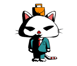 HIRA NEKO (General employee cat) sticker #11722038
