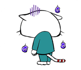 HIRA NEKO (General employee cat) sticker #11722046