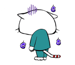 HIRA NEKO (General employee cat) sticker #11722046