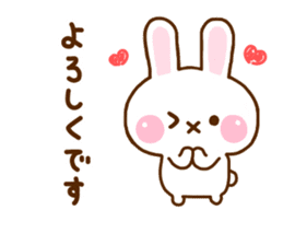 Rabbit Strawberry Honorific Yuru sticker #11722288