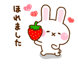 Rabbit Strawberry Honorific Yuru sticker #11722290