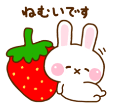 Rabbit Strawberry Honorific Yuru sticker #11722292