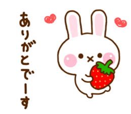 Rabbit Strawberry Honorific Yuru sticker #11722301