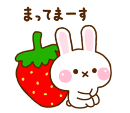Rabbit Strawberry Honorific Yuru sticker #11722312