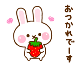 Rabbit Strawberry Honorific Yuru sticker #11722319