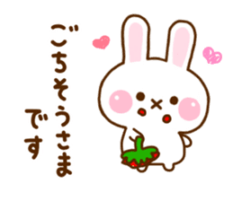 Rabbit Strawberry Honorific Yuru sticker #11722320