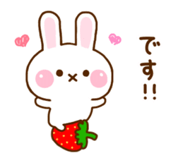 Rabbit Strawberry Honorific Yuru sticker #11722323