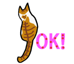 Friendly cats, Jill and Mell sticker #11722888