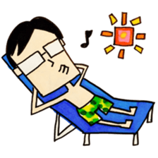 I'm office worker!!I work hard every day sticker #11723205