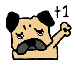 I just want to be a pug sticker #11723448