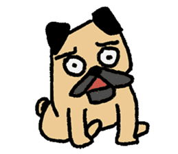 I just want to be a pug sticker #11723453