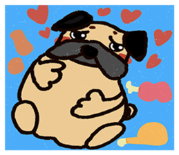 I just want to be a pug sticker #11723459