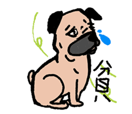 I just want to be a pug sticker #11723466