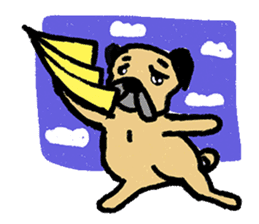 I just want to be a pug sticker #11723468
