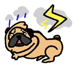 I just want to be a pug sticker #11723478