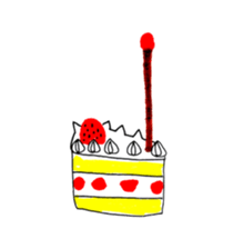 STRAWBERRY CAKE 8 sticker #11723560