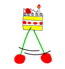 STRAWBERRY CAKE 8 sticker #11723565