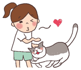 Alison and Meow 's simple daily sticker #11723654