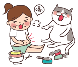 Alison and Meow 's simple daily sticker #11723665