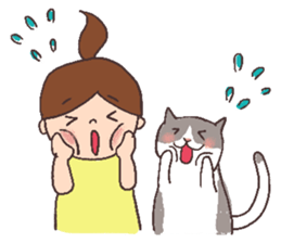 Alison and Meow 's simple daily sticker #11723675