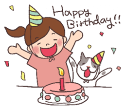 Alison and Meow 's simple daily sticker #11723676