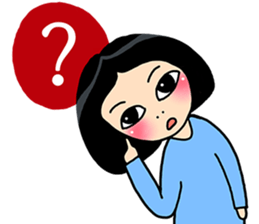 Stubborn Girl1-Practical conversation sticker #11723813