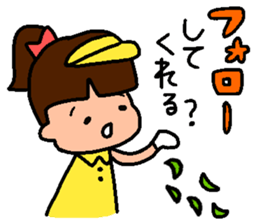 Golf Playing Girl 2 sticker #11723854