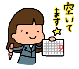 Golf Playing Girl 2 sticker #11723856