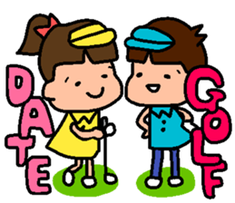 Golf Playing Girl 2 sticker #11723872