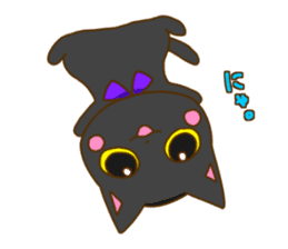 Black cat Mii sticker #11724446