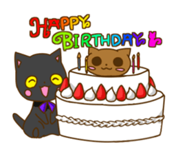 Black cat Mii sticker #11724447