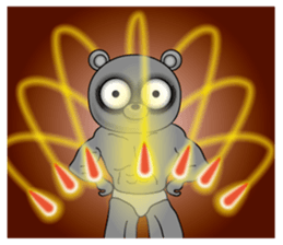 Lack of sleep of Bear sticker #11725169