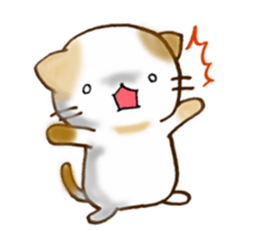 Cat in the man sticker #11725305