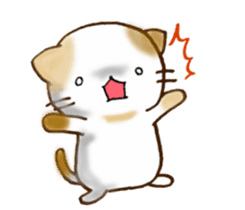 Cat in the man sticker #11725305