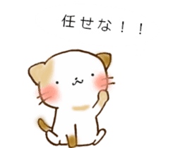 Cat in the man sticker #11725306