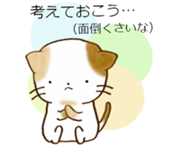 Cat in the man sticker #11725321