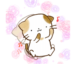 Cat in the man sticker #11725337