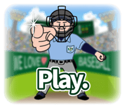 Baseball Stickers 3 "simple" USA ver. sticker #11725384