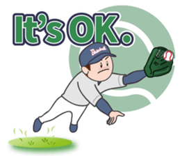 Baseball Stickers 3 "simple" USA ver. sticker #11725395