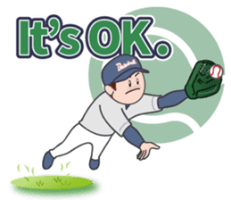Baseball Stickers 3 "simple" USA ver. sticker #11725395