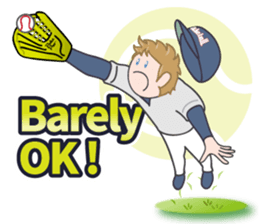 Baseball Stickers 3 "simple" USA ver. sticker #11725399