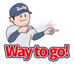 Baseball Stickers 3 "simple" USA ver. sticker #11725405