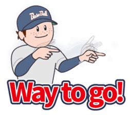 Baseball Stickers 3 "simple" USA ver. sticker #11725405