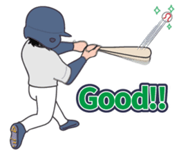 Baseball Stickers 3 "simple" USA ver. sticker #11725406